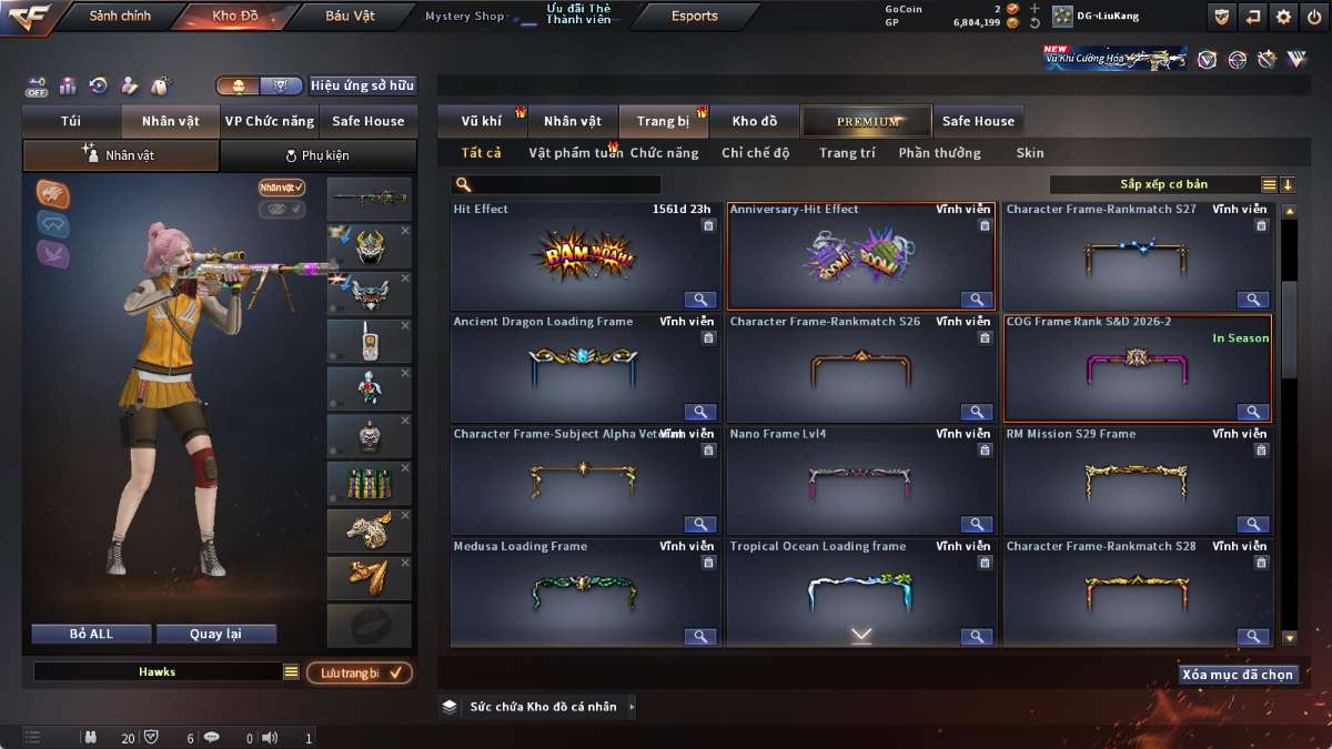 shop acc cf uy tin gia re